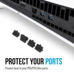 Qutipek Dust Plugs For PS5-9 PCS Silicone Dust Protector Plugs For PS5 Accessories Dust Cover Plug For PlayStation 5 Disk/Digital Console - Image 4