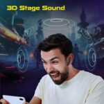 CrossBeats Fury Max Gaming TWS in-Ear Buds |100hr Playtime Bluetooth Earphones | RGB Lights | BT v5.4 | 30ms Low Latency | 360° Spatial Audio | 3D Sound Stage | 6 mics AI ENC | Dual EQ Modes(Black) - Image 4