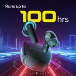 CrossBeats Fury Max Gaming TWS in-Ear Buds |100hr Playtime Bluetooth Earphones | RGB Lights | BT v5.4 | 30ms Low Latency | 360° Spatial Audio | 3D Sound Stage | 6 mics AI ENC | Dual EQ Modes(Black) - Image 6