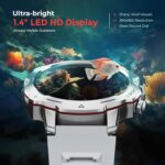 Nervfit Blaze Smartwatch 1.4" TrueColor+LED, Bluetooth Calling, IP67 Waterproof, Heart Rate & SpO2 Monitor, Sleep & Stress Tracking, 7-Day Battery, Fitness & Sports Modes (Silver Grey) - Image 4