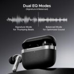 Boat Airdopes 111v2, Premium Leather Finish, 4Mics ENx, 50HRS Battery, 13mm Drivers, Fast Charge, Dual Pair, v5.4 Bluetooth TWS in Ear Earbuds Wireless Earphones with mic (Classic Black) - Image 6