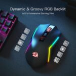 Redragon M693Gaming Mouse, 8000 DPI w/ 3-Mode Connection, BT & 2.4G Wireless, 7 Macro Buttons, Durable Power Capacity and RGB Backlight for PC/Mac/Laptop - Image 4