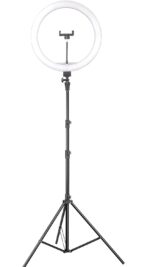 Osaka® 14Inch Professional LED Ring Light 15W Dimmable Extra Bright Lighting with 2 Color Modes for Photo Shoot Video Shoot Live Stream Makeup Compatible with iPhone & Android Smartphones. - Image 4