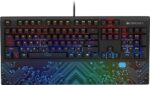 ZEBRONICS Zeb-MAX Chroma Premium Mechanical Gaming Keyboard with 104 Tactile Switch Keys, Wrist Rest, 18 RGB LED Modes, Braided & Gold Plated USB Cable - Image 3