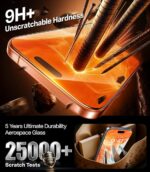 TORRAS iPhone 17 Pro Privacy Screen Protector [25° Advanced Anti-Spy] Premium Imported Aerospace Grade 9H+ iPhone 17 Pro Privacy Tempered Glass - Easy Install 2-Pack - Image 7