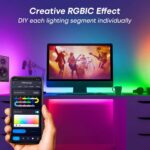 HomeMate RGBIC Dreamcolor LED Strip Lights, 32.8 ft WiFi Color Changing LED Lights, APP Control with Segmented Control Smart Color Picking, Music LED Lights (RGBIC 32.8 ft) - Image 3