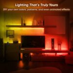 HomeMate RGBIC Dreamcolor LED Strip Lights, 32.8 ft WiFi Color Changing LED Lights, APP Control with Segmented Control Smart Color Picking, Music LED Lights (RGBIC 32.8 ft) - Image 4