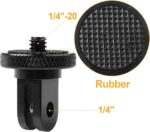 SHOPEE 2PCS Tripod Mount Adapter, Camera Mount Adapter, 1/4” -20 Tripod Adapter Compatible with Gopro Hero Sony Xiaomi yi Sjcam Action Cameras and Other Standard 1/4 Accessories - Image 4