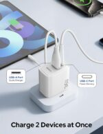 COSTAR 33W/35W/36W GaN Super Fast Charger, QC/PD Dual Port USB A + USB C Charger, Power Adapter Plug Wall Mobile Charger for iPhone,Mi,Oppo,Vivo,Samsung Galaxy,Short Circuit Protection, Made in India - Image 3