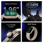 Boat Storm Infinity Plus w/20 Days Extensive Battery Life, Huge 680 mAh, Only Charge Once a Month, 1.96" Display, Functional Crown, Multiple Sports Modes, Smart Watch for Man & Woman (Sports White) - Image 3