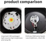 Sunset Lamp Projector 16 Color LED Light Desk Lamp Rainbow Night Light 360° Rotation Romantic Mood Sunlight for Bedroom, Party, Photography with Remote - Image 6