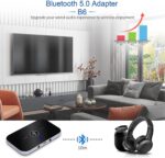 Etzin Bluetooth 5.0 Transmitter Receiver, Bluetoot 2 in 1 Wireless Adapter with 3.5mm Output Mini Bluetooth Audio Adapter Support MP4 / TV/PC/Car/Laptop/Home Stereo System (Black) AE-0831WA - Image 3