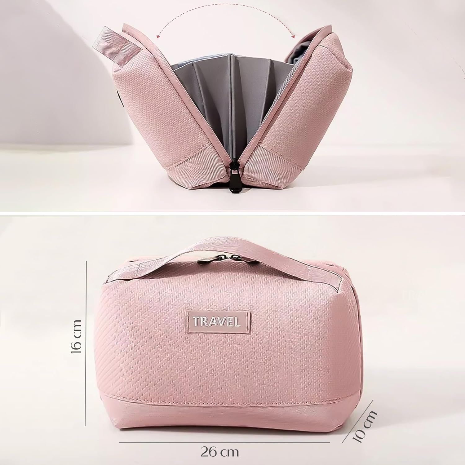 Yellow Weaves Electronics Gadget Organizer Bag |Portable Case for Tech Accessories | Waterproof Travel Pouch for Cable, Adapter, Charger, Drive, Power Bank, Pink Color - Image 5