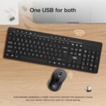 TAG KBWM1000 Black Wireless Keyboard & Mouse Combo Kit with USB 2.4Ghz Nano Receiver, Linear Chiclet Keys, Upto 10M Clicks, Full 104 Keys & 10 Multimia Keys, 6 Buttons Mouse, for Windows/Mac/Linux - Image 4