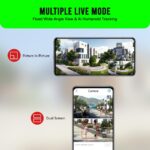 Active Pixel 3MP+3MP =6MP | Dual Lens Smart CCTV Camera | WiFi Wireless IP Home Security Camera | Double Side View | Rotating Pan & Tilt | Outdoor CCTV Camera | Alexa Supported - Image 4