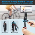 71-inch Selfie Stick Tripod 360 Degree Rotation Rechargeable Remote Quadripod Stand Gimbal Handle for Mobile Phone Camera Gopro 360° Panoramic Shooting Vlogging Live Stream - Image 3