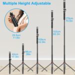 71-inch Selfie Stick Tripod 360 Degree Rotation Rechargeable Remote Quadripod Stand Gimbal Handle for Mobile Phone Camera Gopro 360° Panoramic Shooting Vlogging Live Stream - Image 4