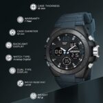 Carlington Endurance Series Analog-Digital Sports Watches for Men and Boys with Alarm, Stopwatch, Backlit Display, Dualtime, Silicone Rubber Strap, Water & Shock Resiatant - CT_9105 - Image 4