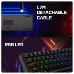 Cosmic Byte CB-GK-40 Artemis 3 Modes WiFi + Bluetooth + Wired Mechanical Keyboard with Outemu Blue Swappable Switches, Software Support, 1000Hz Polling Rate (Black) - Image 4
