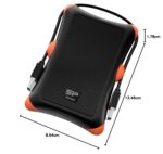 Sp Silicon Power Power Armor A30 1Tb Rugged External Hard Drive, Military-Grade Shockproof USB 3.2 Portable HDD, Orange - Image 6
