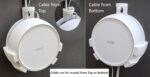 makerV Wall Mount Bracket Holder for TP Link Deco BE25 Mesh WiFi Router, Space Saving Design, Cable Routing, LED Status: Pack of 3 - Image 4