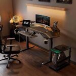 CASINO KART Aero 72" Gaming Table | Electric Height Adjustable Desk with Dual Motor | RGB LED Lighting, Large Ergonomic Desktop, Cable Management, Sturdy Steel Frame for Gaming & Workstation Setup - Image 3