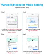 AC1200 Dual Band WiFi Repeater| Range Extender, Boost Signal Strength, and Eliminate Dead Zones |with Easy Setup and Ethernet Port | Up to 1200Mbps Speed| - Image 3