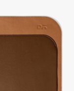 DailyObjects Dart Large Premium Vegan Leather Desktop/Laptop Desk Mat for Work from Home/Office/Gaming | Cable Organiser & Hideway Storage | Extended Mousepad & Water-Resistant - Tan - Model - R1 - Image 4