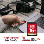 Gigastone 16GB SD Card 2 Pack, UHS-I U1 Class 10 SDHC Memory Card High-Speed Full HD Video Canon Nikon Sony Pentax Kodak Olympus Digital Camera - Image 4