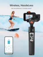 hohem iSteady Pro 4 3-Axis Gimbal Stabilizer for GoPro 13/12/11/10/9 8/7/6/5, for Osmo Action and Other Action Cameras,Support Bluetooth & Cable Control, IPX4 Splash Proof with Tripod - Image 5
