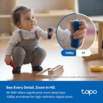 Tapo 3K 5MP Indoor Security Camera for Baby Monitor, Pet Camera w/Smart Motion Tracking, 360° Pan/Tilt, IR Night Vision for Home Security, Works w/Alexa & Google, RoomCam 3K 360° - Image 3