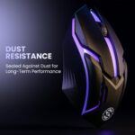 M27 Wired USB Optical Gaming Mouse, 1000 DPI Precision | Ergonomic Gaming Design with LED Light, 3 Buttons, Plug & Play, 1.1m Cable, Lightweight USB mouse for PC, Laptop, Mac & Windows (Black) - Image 4