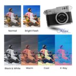 Mini Digital Camera with Filter Modes, 1080p FHD Video, Flashlight & Keychain | Portable Cute Vlogging Camera for Travel, Gifts & Fun (Black) - Image 3