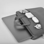 SAL-LB-20 ViVi Grey Laptop Handbag for up to 15.6" Laptop Water Resistant Sleeve with Padded Laptop Layer and Multi Pocket Organizer for Office Use College Commute or Business Travel - Image 4