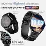 GOBOULT Rover Pro Smartwatch 1.43'' AMOLED, BT Calling 5.3, 1000 Nits Brightness, IP68, 150+ Watchfaces, 120+ Sports Modes, AI Voice Assistant, SpO2 Monitoring (Coal Black) - Image 6
