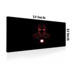 Gadgets WRAP Extra Large Desk Mat Mouse Pad 12 x 32 Inch, Anti-Slip, Spill-Resistant, Ideal for Home, Office, Gaming Setups - Iron Man Red Glow - Image 3