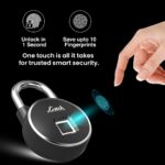 Link Smart Bio-Touch Fingerprint Padlock, Rechargeable Li-ion Battery, Water & Dust Resistant, 8MM High Strength Shackle for Door, Bags, Suitcases, Bikes || 3 Year Domestic Warranty - Image 3