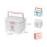 HomeCloud Medicine Storage Box | First Aid Organizer for Family, Kids & Pets (White) - Image 4