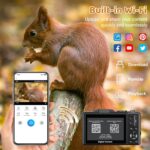 5K Digital Camera - 75MP Digital Cameras for Photography - Vlogging Camera for YouTube - Autofocus Video Camera 3" 180° Flip Screen with 18X Zoom - Image 5