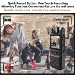 WiFi Body Camera 1080P HD Recorder 32GB with Audio&Video,180° Rotating Lens, Wireless Camera, Loop Recording, Image Mirroring, Cycling, Law Enforcement, Security, Travel - Image 4