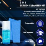 Sounce 2-in-1 Premium Screen Cleaning Kit | 120ml Spray with Microfiber Cloth for Laptop, Mobile, TV, Monitor & Earbuds | LCD/LED Screen Cleaner for All Gadgets & Accessories - Image 3