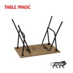 TABLE MAGIC City 90 Foldable Laptop Table Mat Finish Study Computer Desk, Dining Multipurpose Table Engineered Wood Epoxy Powder Coating Size 90 x 60 x 71 cm (Golden Teak) - Image 4