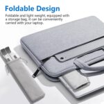 7-Angle Adjustable Aluminum Ergonomic Foldable Portable Laptop/Desktop Stand | Tabletop Riser Holder Compatible with MacBook, HP, Dell, Lenovo & All Notebooks (Grey) - Image 4