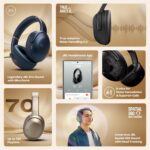 JBL Tour One M3 Award Winning Wireless Over Ear Headphones with ANC 2.0, Hi-Res LDAC Audio,Spatial 360 Sound, 8 Mics - Perfect Calls with Crystal AI,70Hrs Playback, Blue - Image 3
