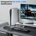 OIVO INDIA Vertical High Stability Stand for PS5 Slim/Fat Console, Improved Heat Dissipation Gaming Accessories for PlayStation 5 Support All Model (PS5 Stand All Model) - Image 7