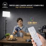 Studio Panel Light for Video & Photography with Tripod Stand | Content Creation Lighting with Video Recording & Remote Control | 3000K-5000K | 7Ft 360 Rotatable Tripod - Image 5