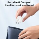 UN1QUE 36W GaN Fast Charger 2 in 1 PD QC Dual Port Type C Adapter, Compact Fast Charger Adapter for iPhone, Samsung, Realme, Xiaomi, Vivio, Oppo, Android, White (36W Charger) - Image 6
