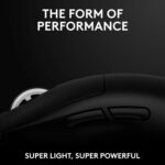 Logitech G PRO X Superlight 2 Lightspeed Wireless Gaming Mouse, Lightweight, LIGHTFORCE Hybrid Switches, Hero 2 Sensor, 32,000 DPI, 5 Programmable Buttons, USB-C Charging, PC & Mac - Black - Image 3