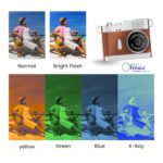 Mini Digital Camera with Filter Modes, 720p HD Video, Flashlight & Keychain | Portable Cute Vlogging Camera for Travel, Gifts & Fun (Tan) - Image 3