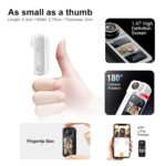 S70 2.7K Thumb Action Camera, 64GB Mini Body Camera, Wearable Pocket Cam with Magnetic Lanyard, Hands-Free POV Recording, Small Portable Camcorder for Work, Cycling, Travel, Pet Walking(White) - Image 5